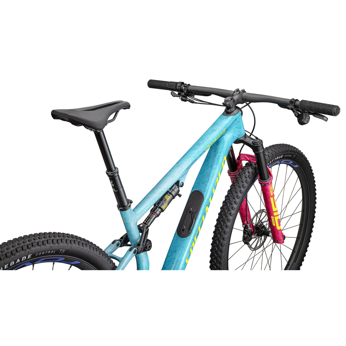 Specialized Epic 8 Pro maastikuratas | Lagoon Blue - Liquid Metal - Yellow