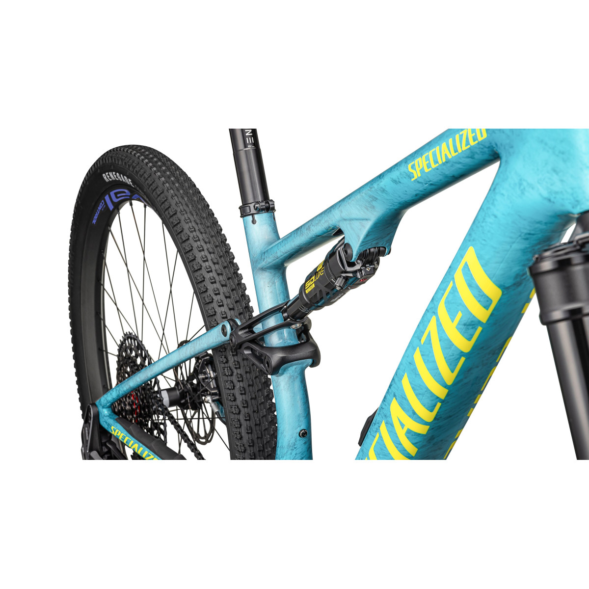 Specialized Epic 8 Pro maastikuratas | Lagoon Blue - Liquid Metal - Yellow