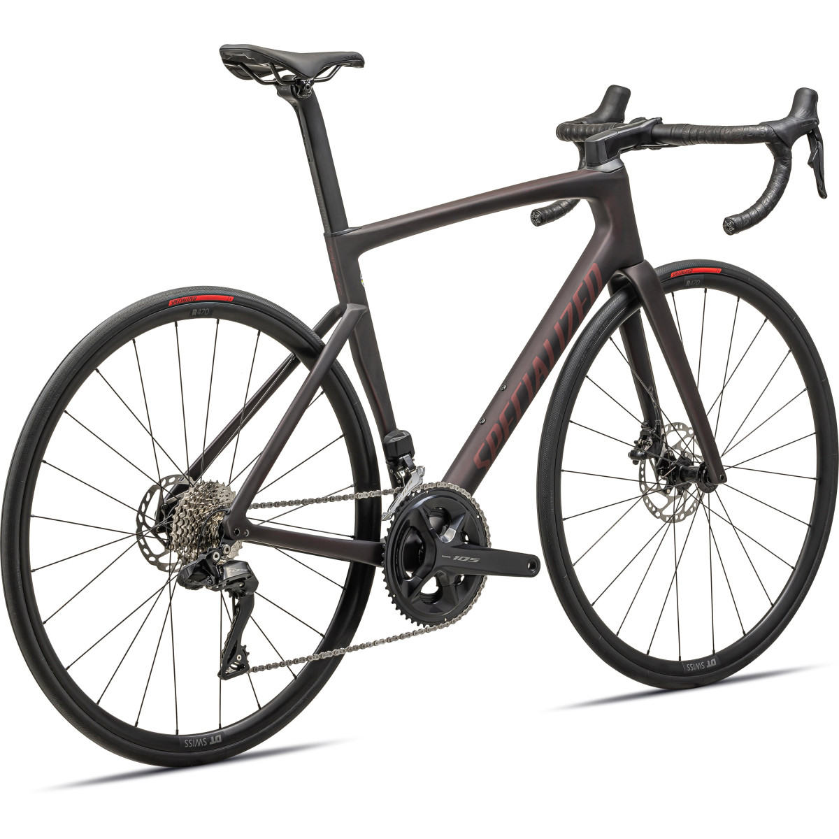 Specialized Tarmac SL7 Comp velosipēds | Satīna sarkans tonis virs oglekļa krāsas