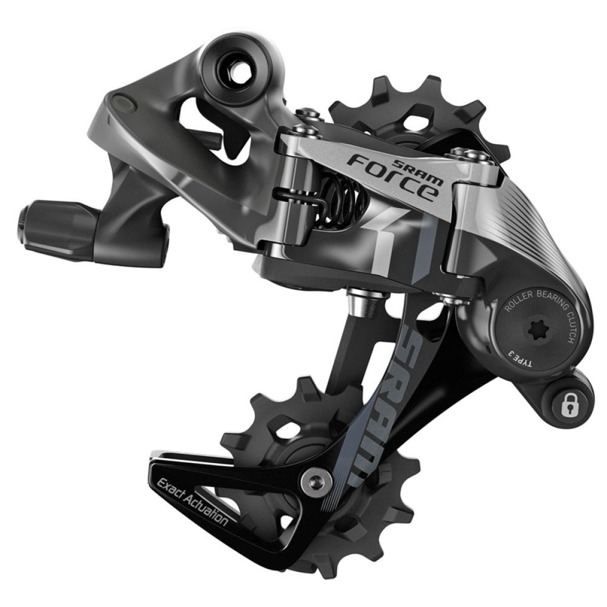 SRAM Force 1 tagumine käiguvahetajag - Medium Cage, 11-käiguline