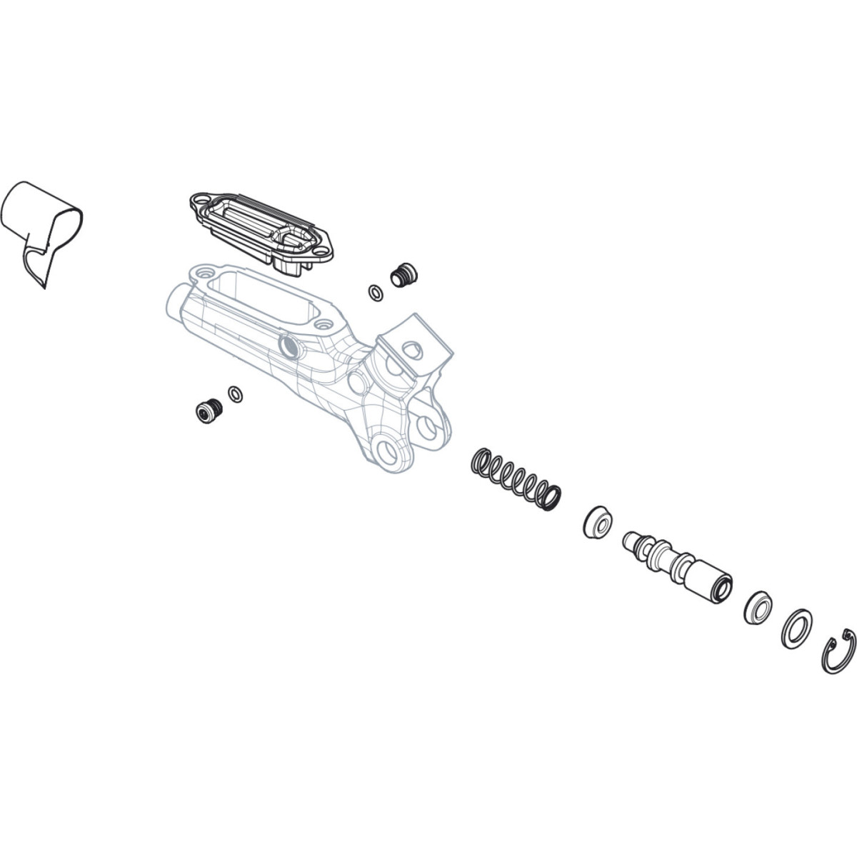 Sram Guide R/RE, DB5, Code R ketaspidurite sisemiste osade hoolduskomplekt