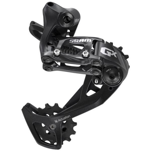 SRAM GX tagumine käiguvahetajag - Medium Cage, 2x11-käiguline | Must