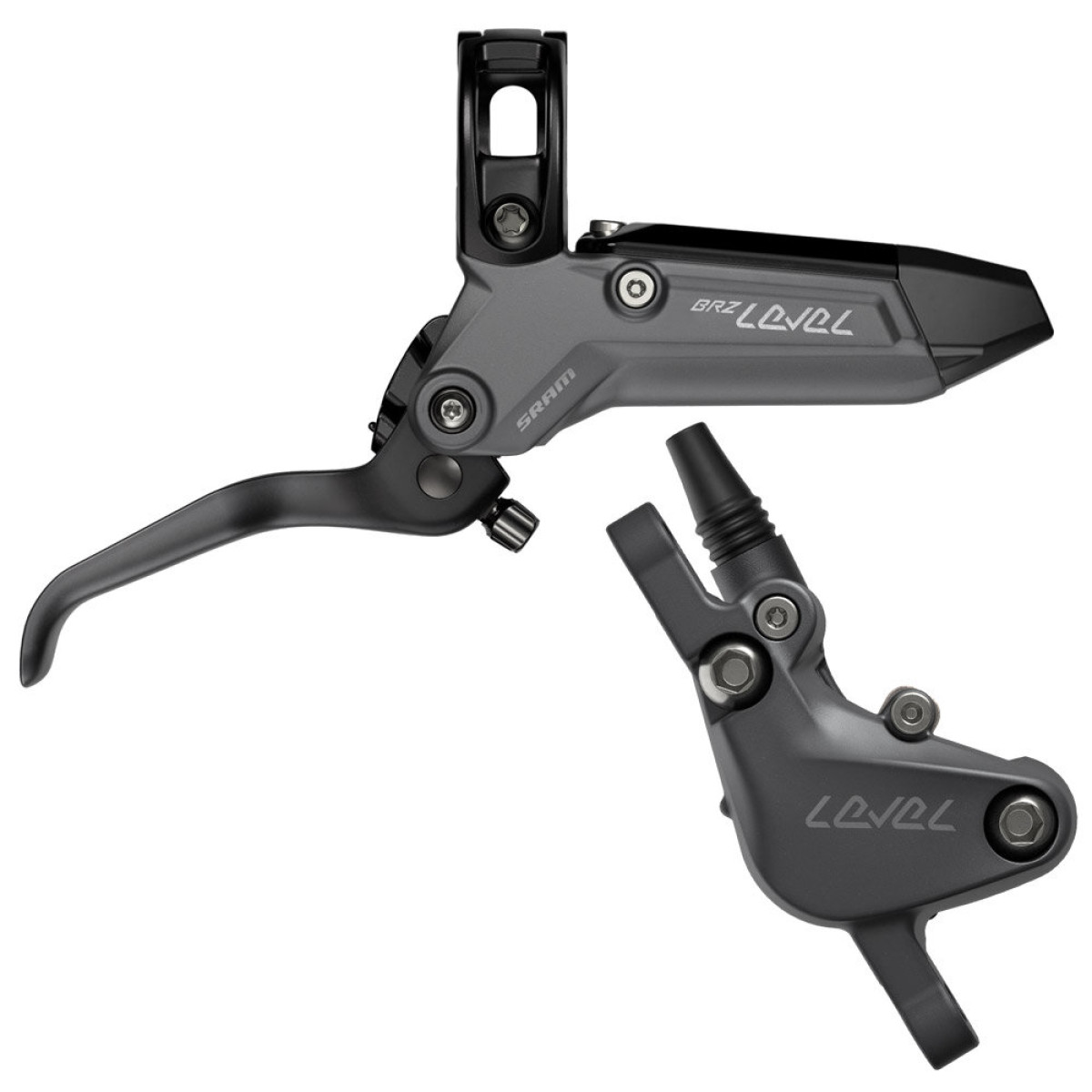 SRAM Level Bronze Stealth 2-kolbiline hüdrauliline ketaspidurikang koos sangaga | Vasakpoolne | Esikülg