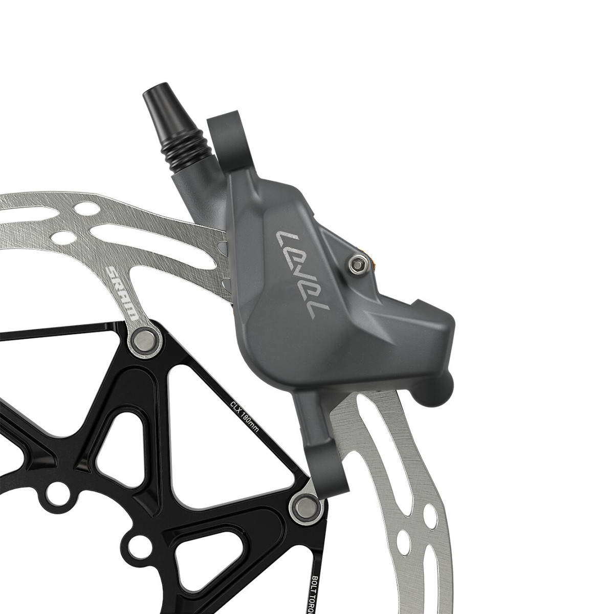 SRAM Level Bronze Stealth 2-kolbiline hüdrauliline ketaspidurikang koos sangaga | Vasakpoolne | Esikülg