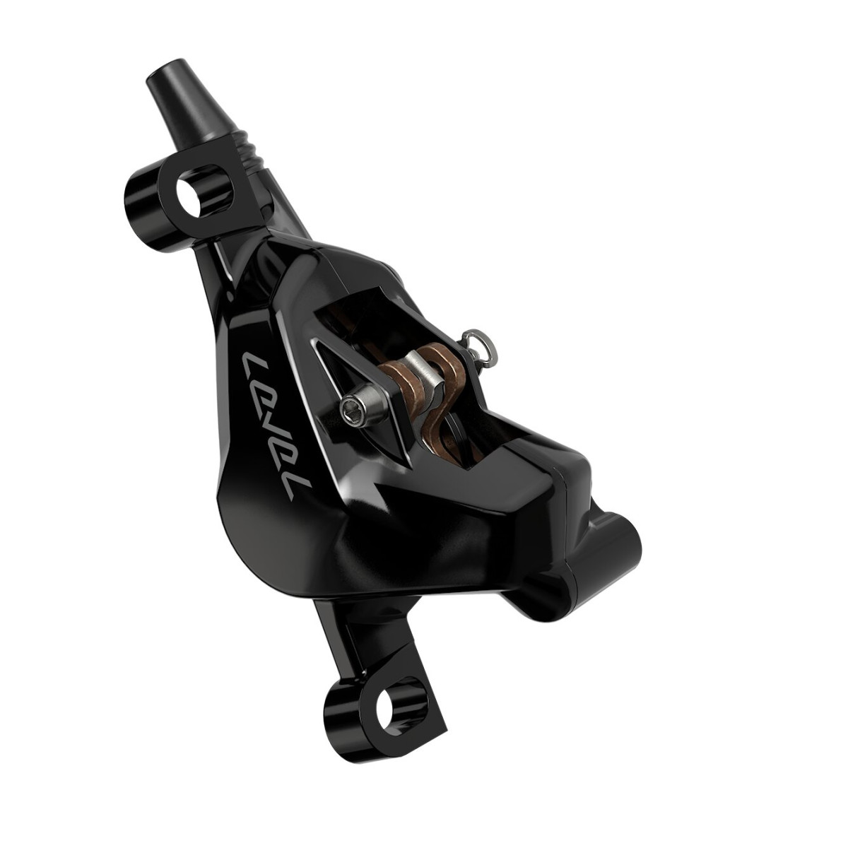 SRAM Level Silver Stealth 2-kolbiline hüdrauliline ketaspidurikang koos sangaga | Vasakpoolne | Esikülg