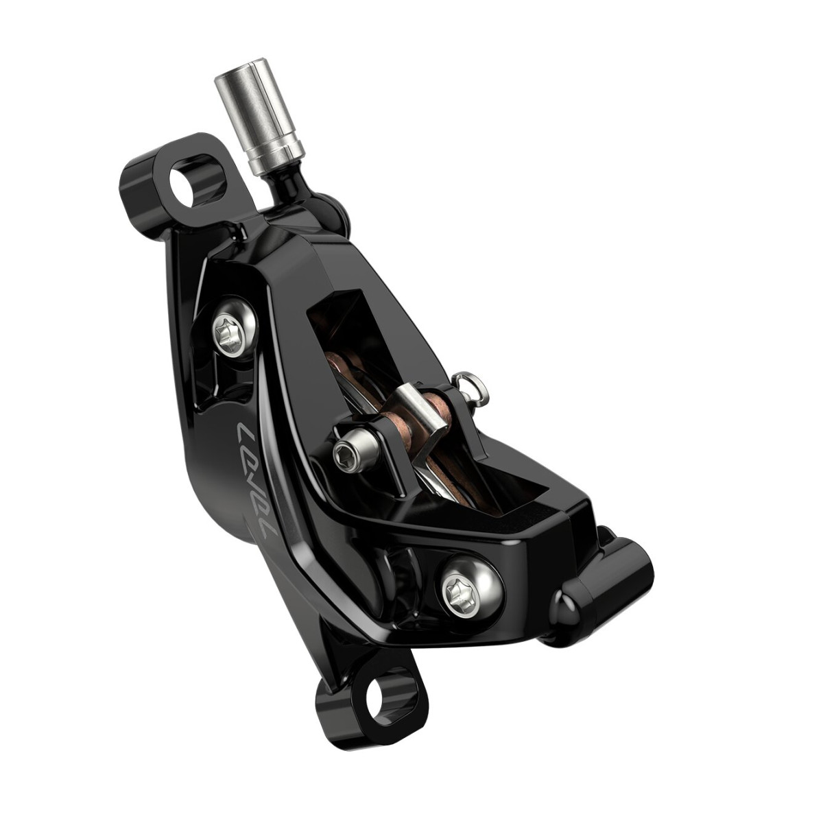 SRAM Level Silver Stealth 4-kolbiline hüdrauliline ketaspidurikang koos sangaga | Parem | Tagumine | Tagumine