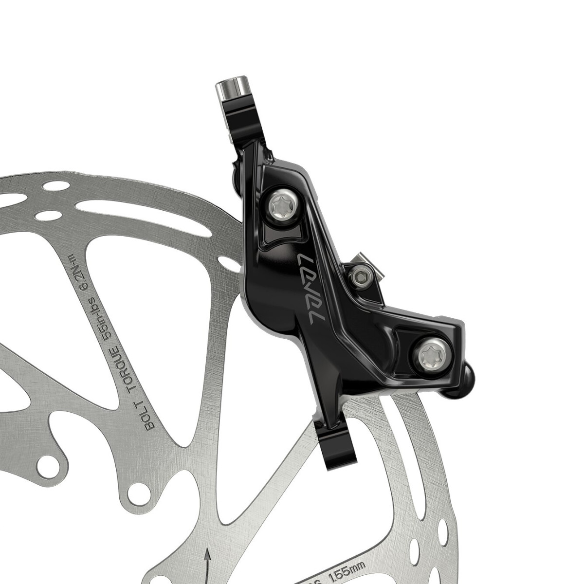 SRAM Level Silver Stealth 4-kolbiline hüdrauliline ketaspidurikang koos sangaga | Parem | Tagumine | Tagumine
