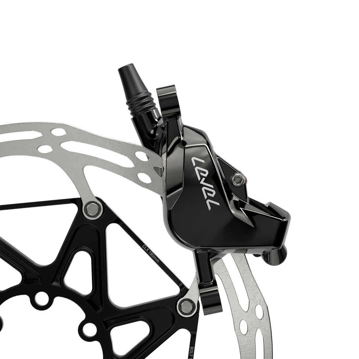 SRAM Level Ultimate Stealth 2-kolbiline hüdrauliline ketaspidurikang koos sangaga | Vasakpoolne | Esikülg