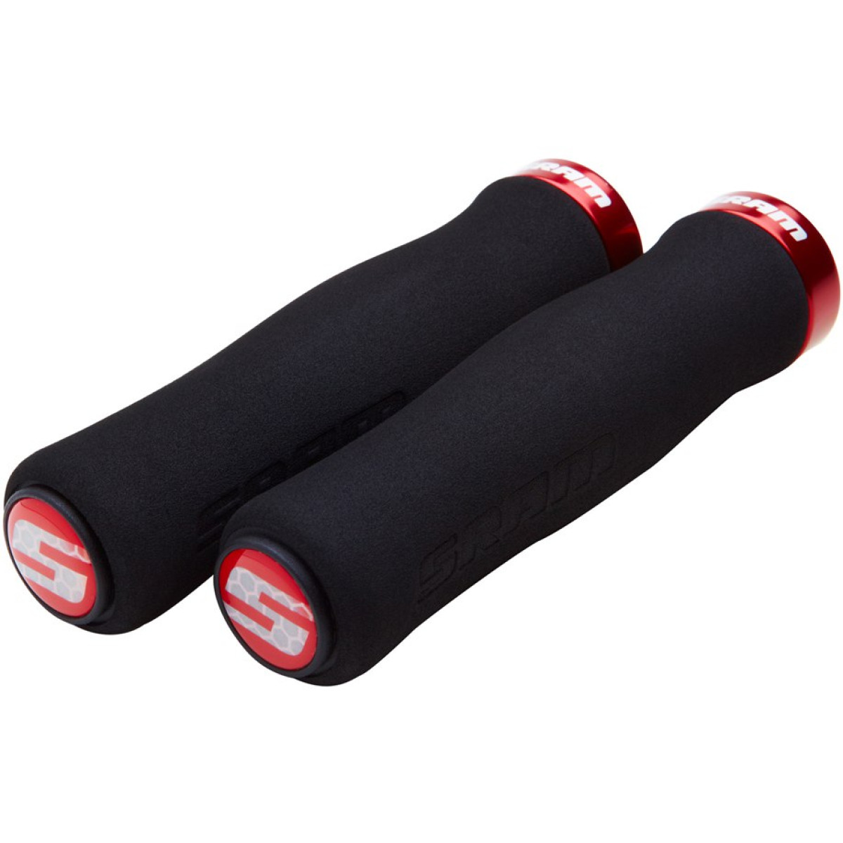 SRAM Locking Contour Foam käepidemed | Black-Red