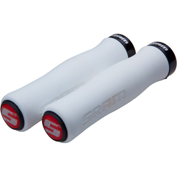 SRAM Locking Contour Foam vairo rankenėlės | White - Black SRAM Locking Contour Foam vairo rankenėlės | White - Black