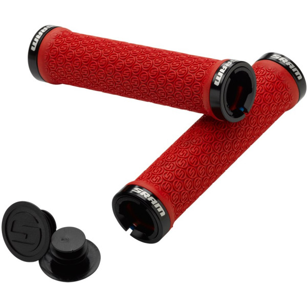 SRAM Locking Rubber käepidemed | 135 mm | punane