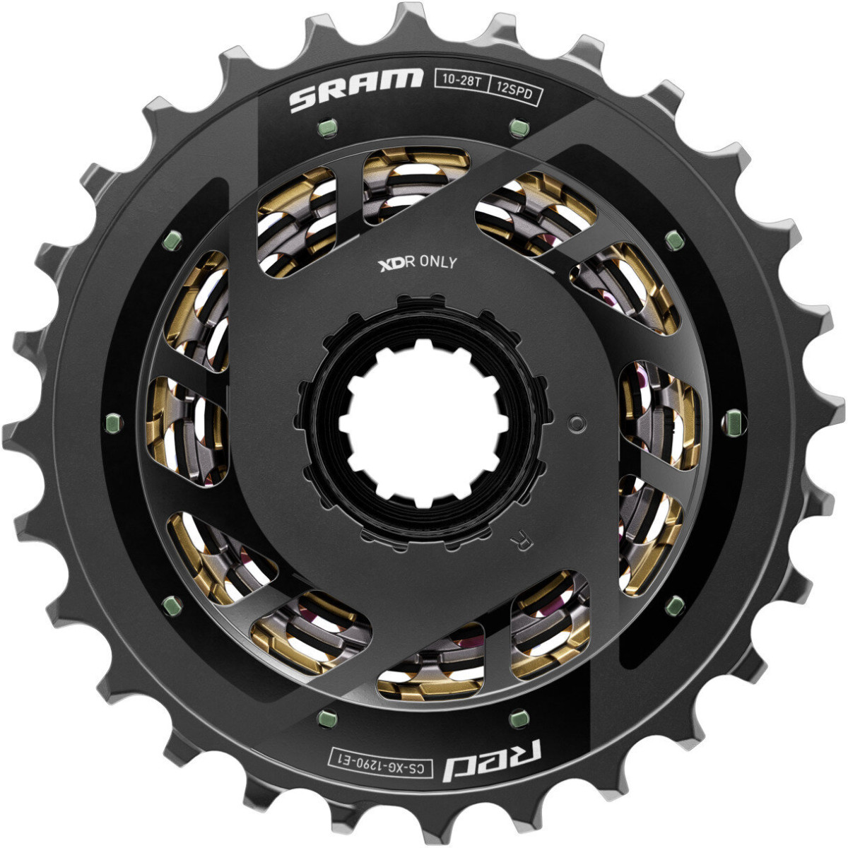 SRAM Red XG-1290 kasete | Rainbow | 12 ātrumu