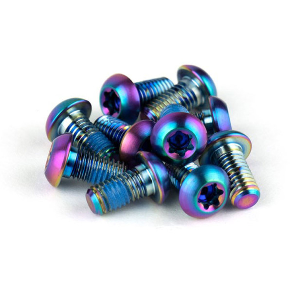 SRAM Rotor Bolt Titanium Kit | Rainbow SRAM Rotor Bolt Titanium Kit | Rainbow