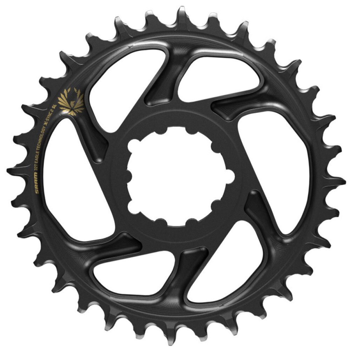 SRAM X-Sync 2 Eagle SL hammasratas | 3mm Offset | DM | 1x12/11-käiguline | Black/Gold