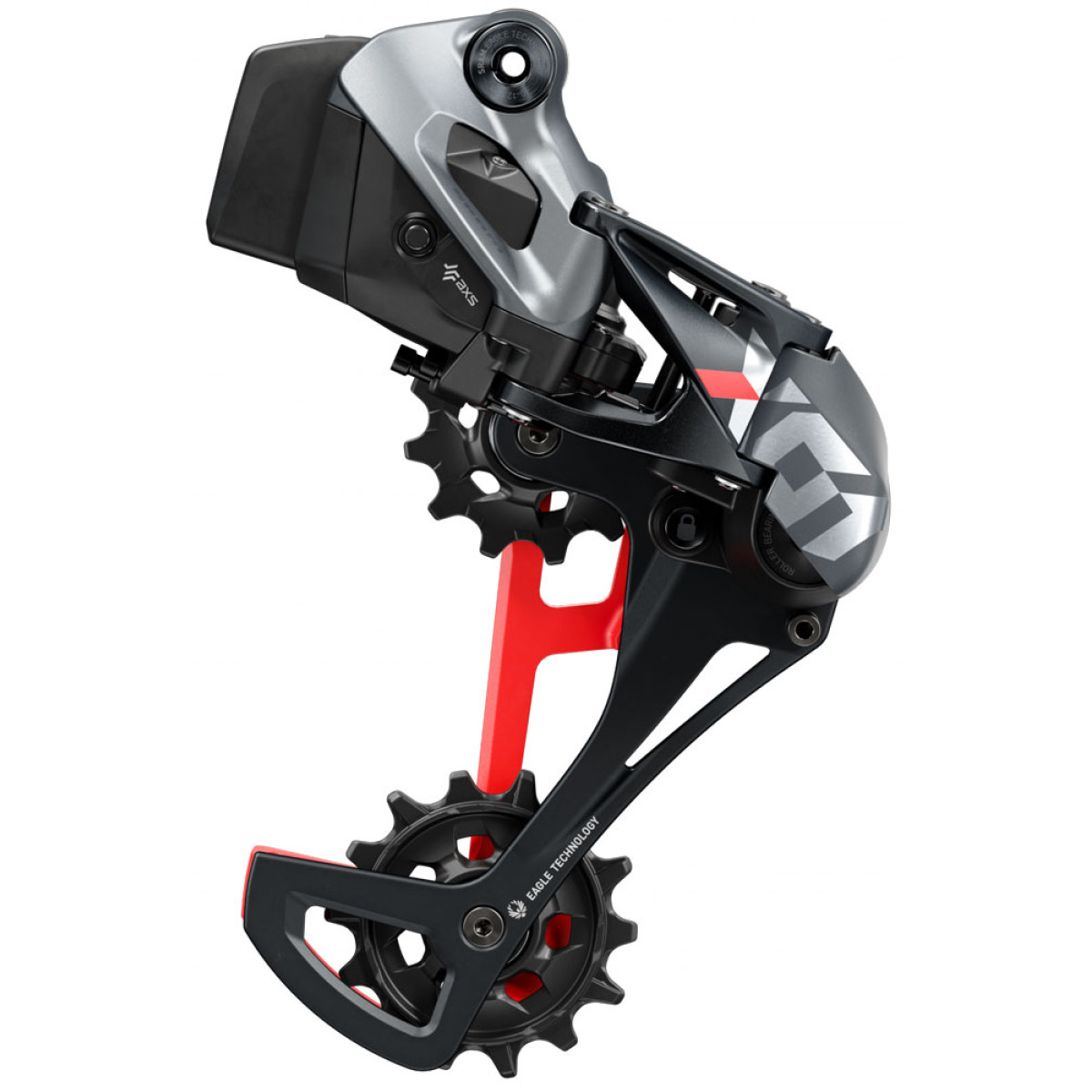 SRAM X01 Eagle AXS galinis pavarų perjungėjas | 12 pavarų | Black - Red
