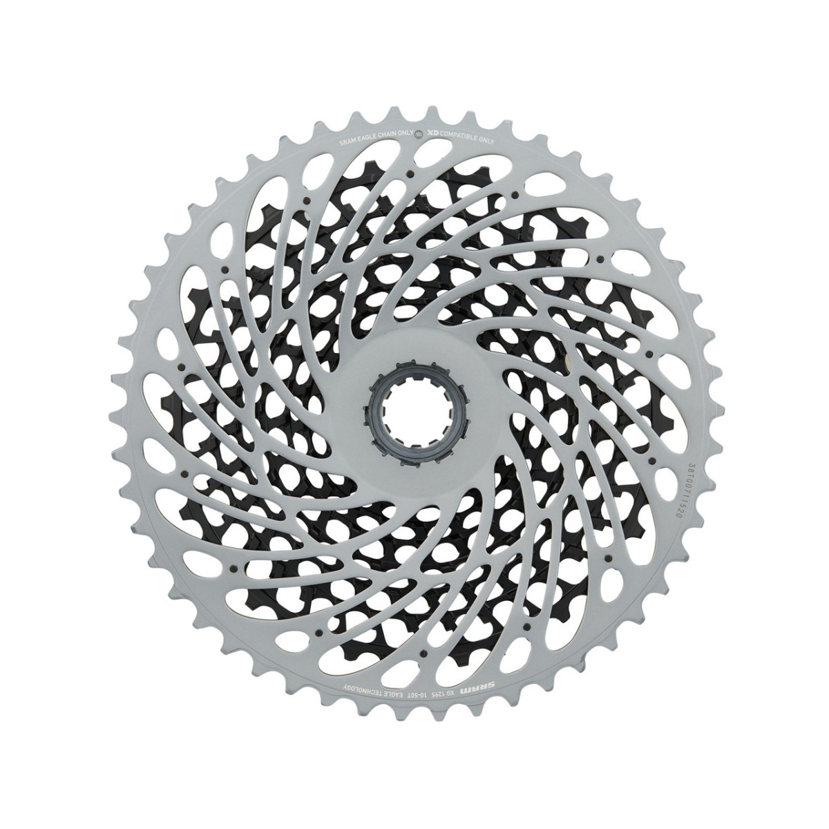 SRAM XG-1295 Eagle kasete, 12 ātrumu | Polāri pelēka