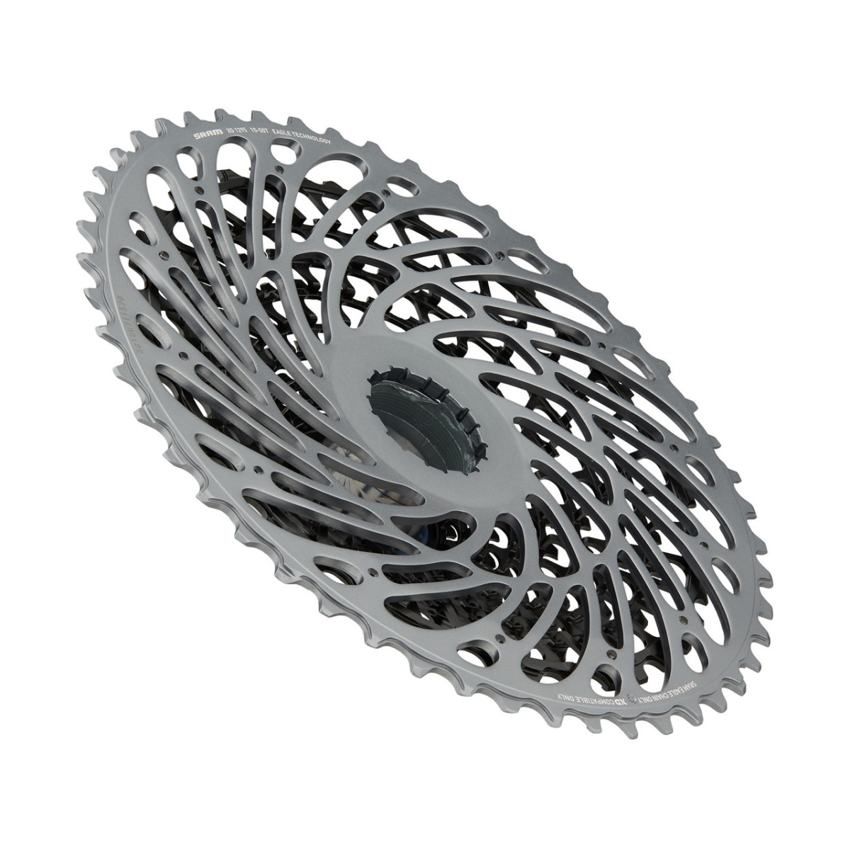 SRAM XG-1295 Eagle kasete, 12 ātrumu | Polāri pelēka