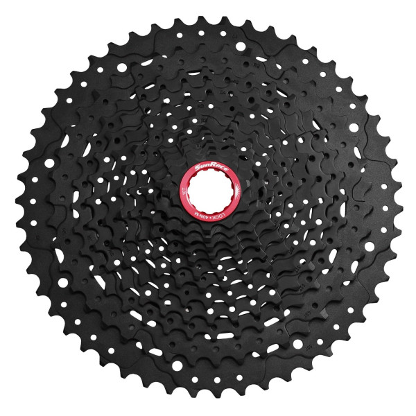 SunRace CSMZ91X kasete, 12 ātrumu | Melna