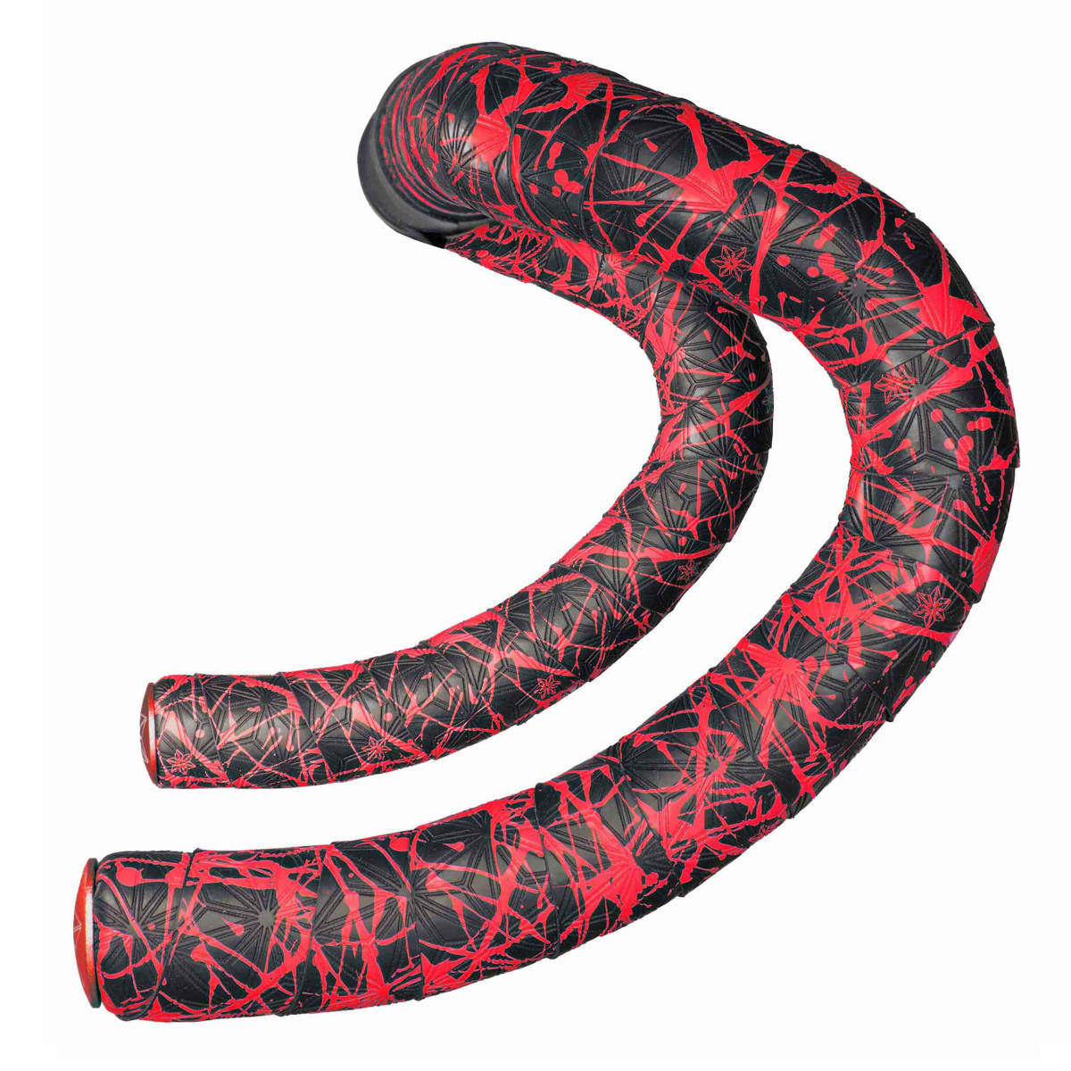 Supacaz Super Sticky Kush lenksulint | Splat - Neaon Red