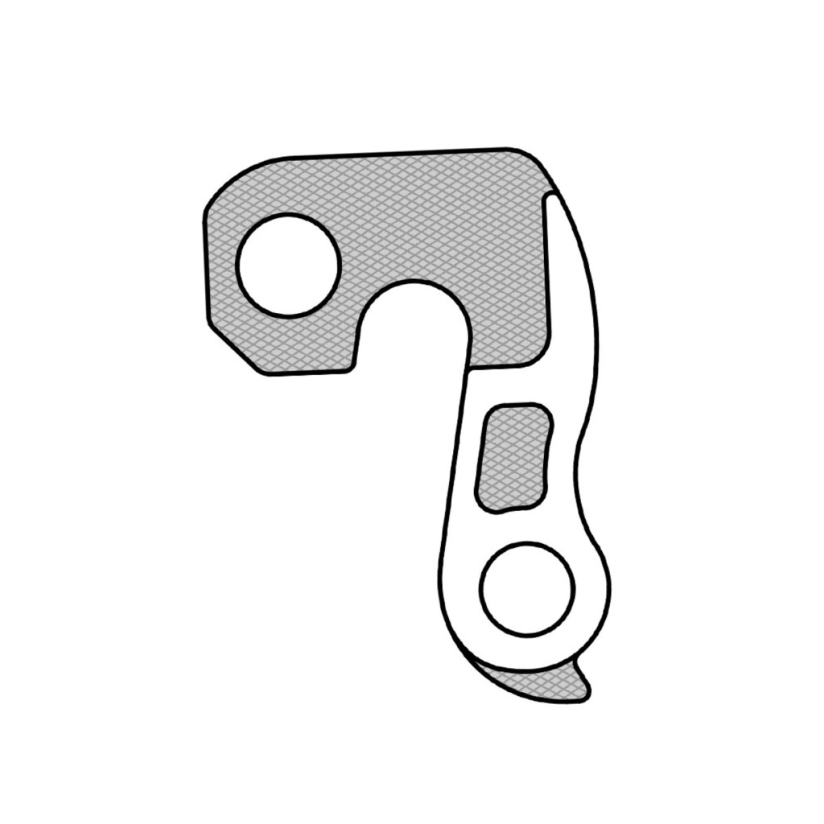 Union GH-012 Derailleur Hanger | B'Twin, Cube, Decathlon, Focus, Ghost
