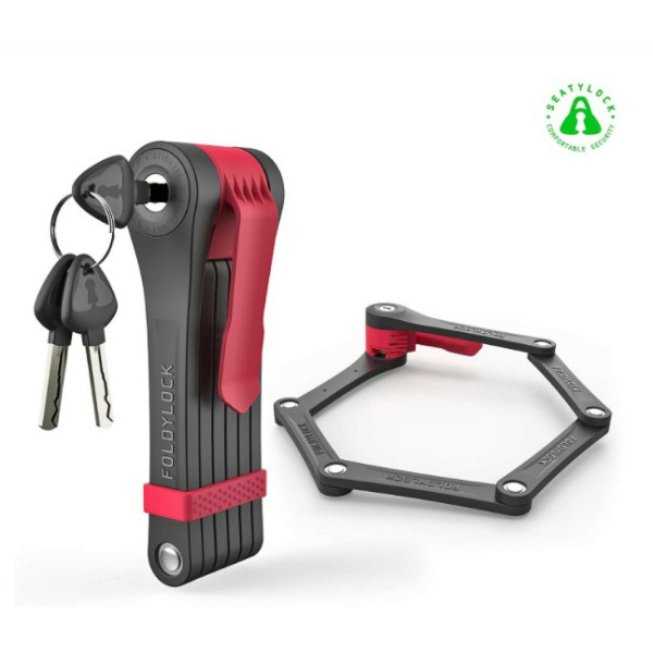 Voxom Clipster Folding Lock | Must - Punane Voxom Clipster Folding Lock | Must - Punane