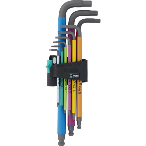 Wera 950/9 Hex-Plus Multicolour 1 L-võtmete komplekt | 9 osa