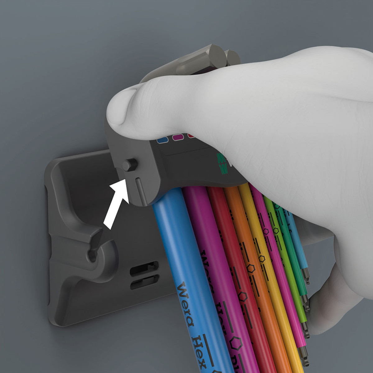 Wera 950/9 Hex-Plus Multicolour 3 L L-veida atslēgu komplekts | 10 daļas