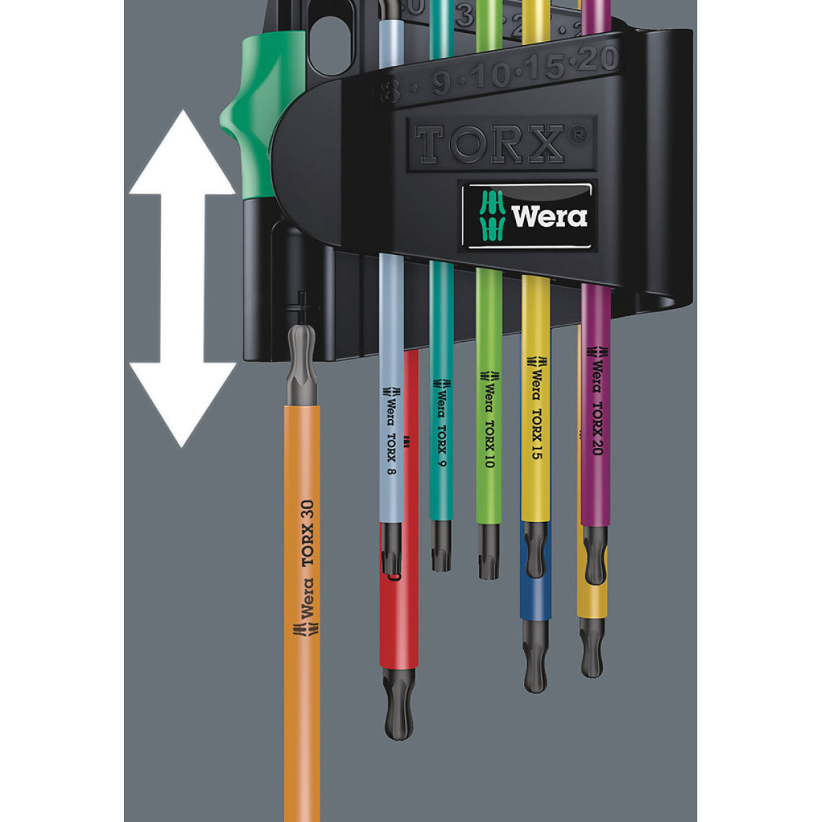 Wera 950/9 Hex-Plus Multicolour HF 1 L-Key Set | 9 pieces