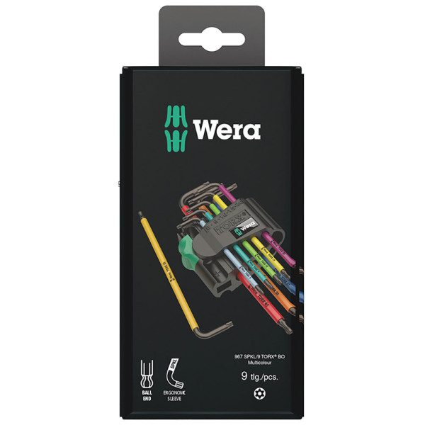 Wera 950/9 Hex-Plus Multicolour HF 1 L-võtmete komplekt | 9 osa