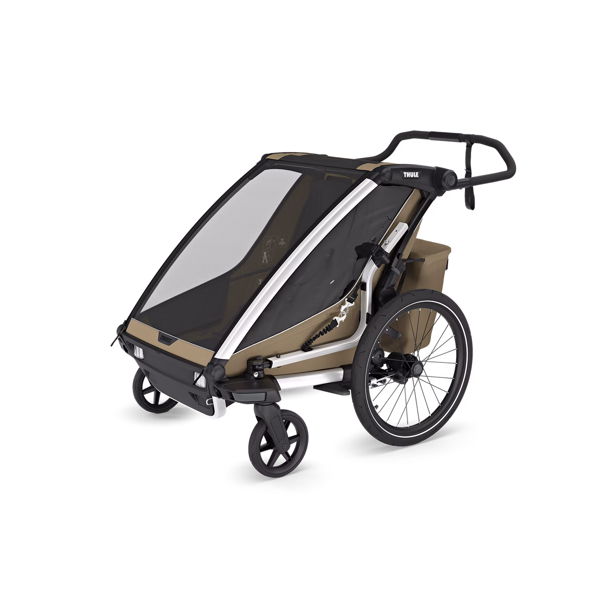 Thule Chariot Cross 2 multispordi jalgrattahaagis | 2 koht | Faded Khaki