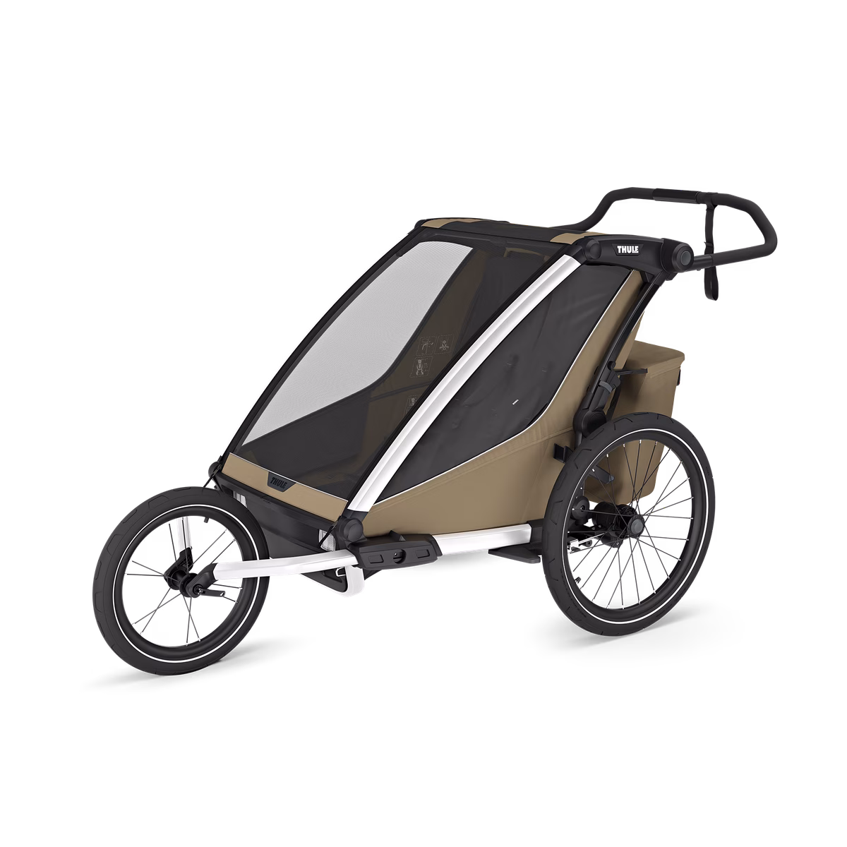 Thule Chariot Cross 2 multispordi jalgrattahaagis | 2 koht | Faded Khaki