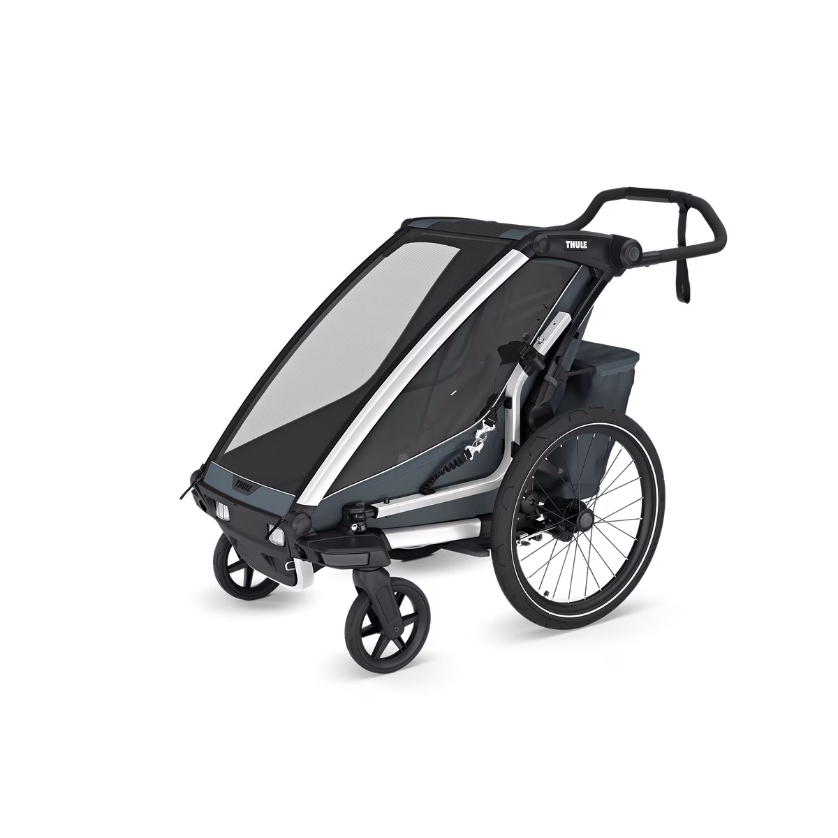 Thule Chariot Cross 2 dažādu sporta veidu velopiekabe | 1 vieta | Dark Slate