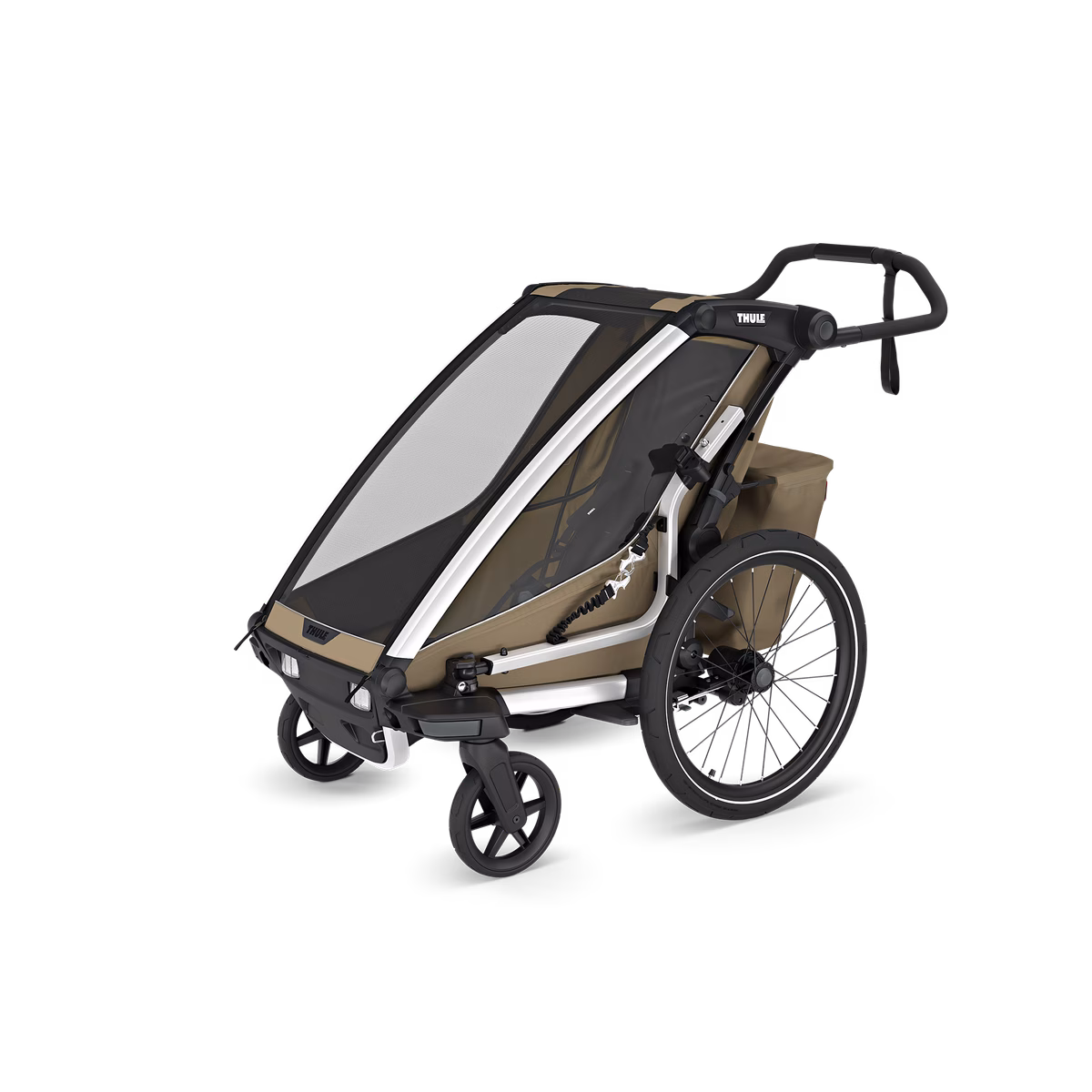 Thule Chariot Cross 2 Multisport Bike Trailer | 1-seat | Faded Khaki