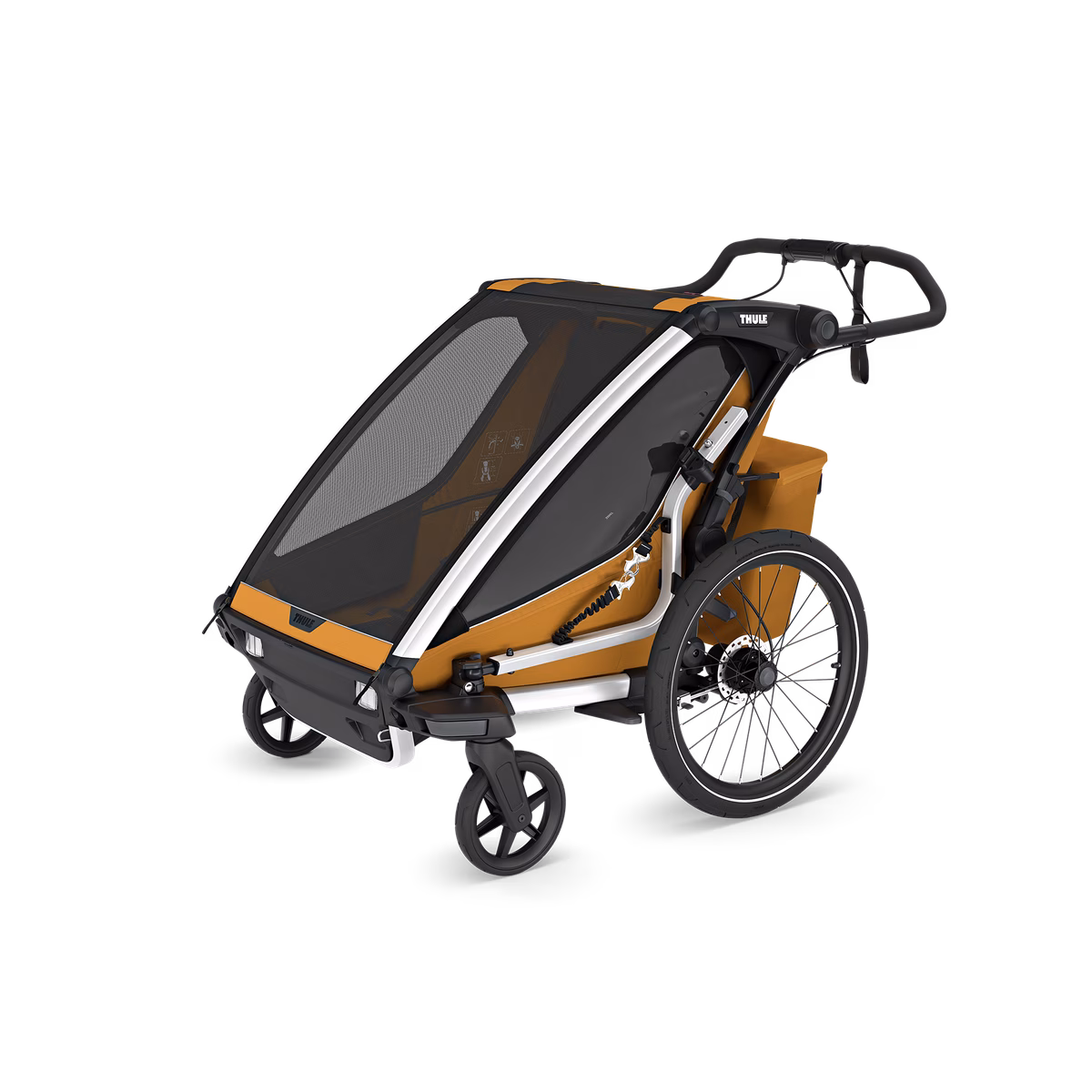 Thule Chariot Sport 2 dažādu sporta veidu velopiekabe | 2 vieta | Natural Gold