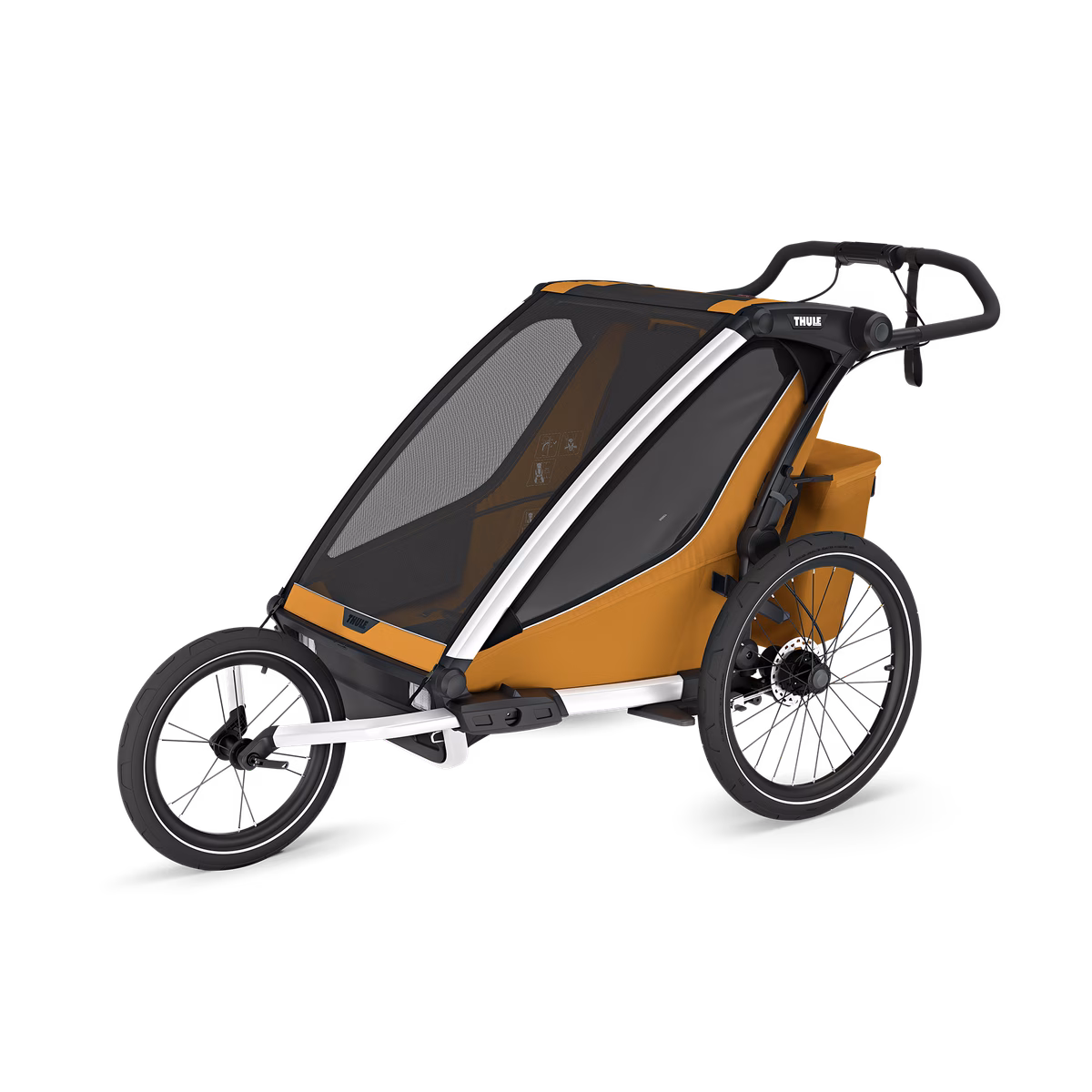 Thule Chariot Sport 2 dažādu sporta veidu velopiekabe | 2 vieta | Natural Gold