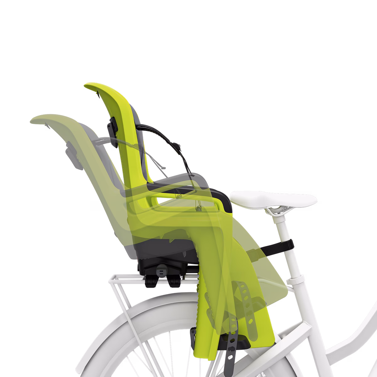 Thule RideAlong 2 Rack Mounted Child Bike Seat | Zen Lime